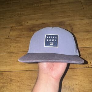 Billabong Snapback Hat Blue Adjustable Surf Logo Baseball Cap Trucker Style